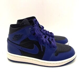 Air Jordan 1 Mid Dark Concord Purple Women's 5.5 EU 36 BQ642-051